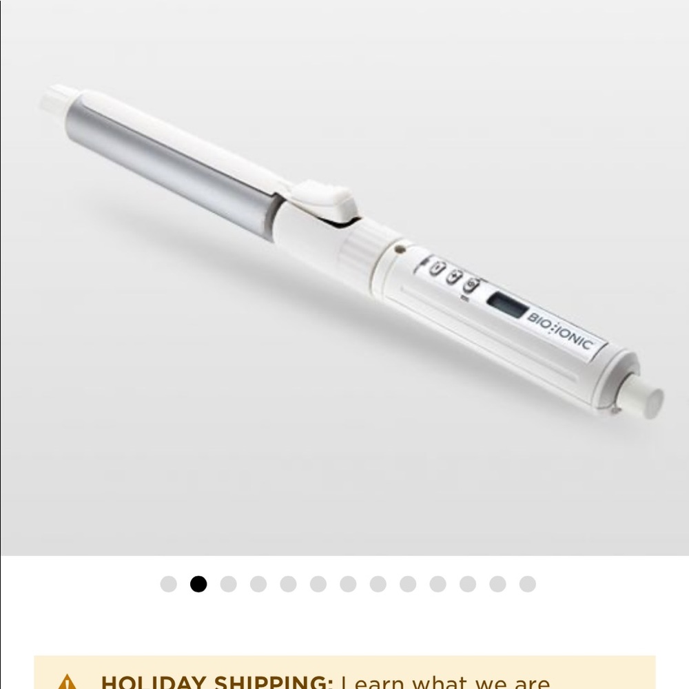 Bio ionic rotating curling iron brand new